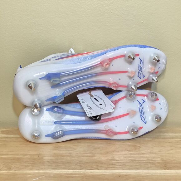 Adidas F50 Elite SG Advancement Pack Soccer Cleats White Blue Red IF1299 10.5 main image 7
